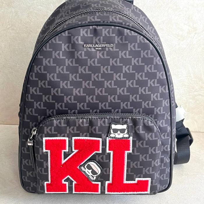Karl Lagerfeld Khloe Backpack black logo combo