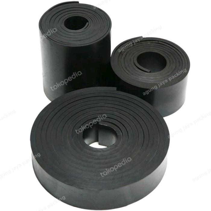 Rubber strip 2mm x 15mm karet bantalan tebal 2mm ukuran 15mm x 100cm