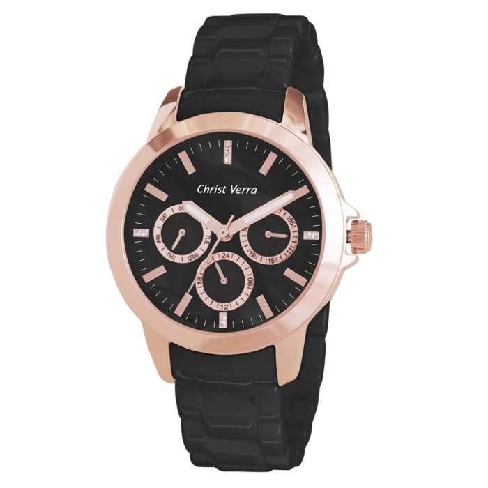 Jam Tangan CHRIST VERRA Wanita Original CV 10158L-55 BLK