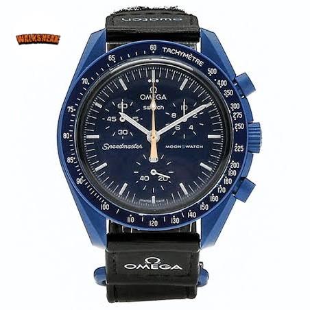 SWATCH X OMEGA MOONSWATCH MISSION TO NEPTUNE MOONSHINE GOLD BLUE MOON