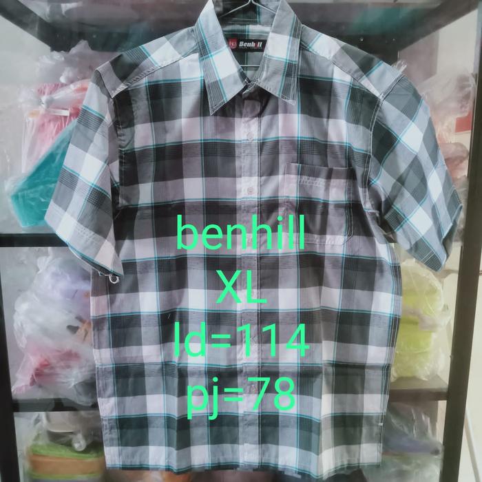 kemeja pria benhill pendek