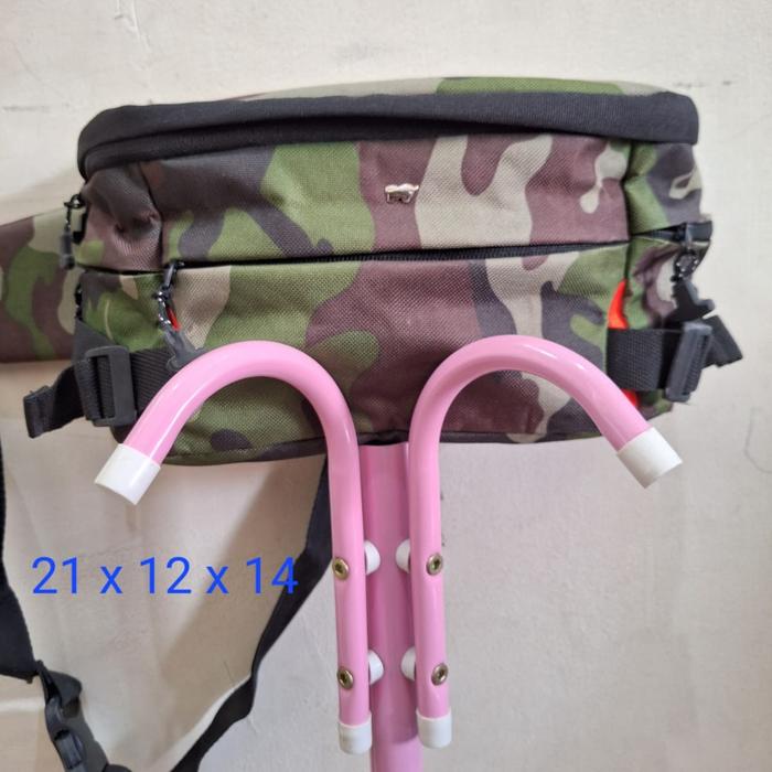 Tas pinggang  branded braun buffel Warna tentara Uk 21 x 12 x 14 Limit