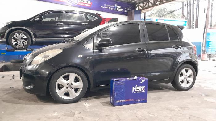 Jual per ceper mobil yaris Lowering kit hsr red LOWERING KIT HSR RED
