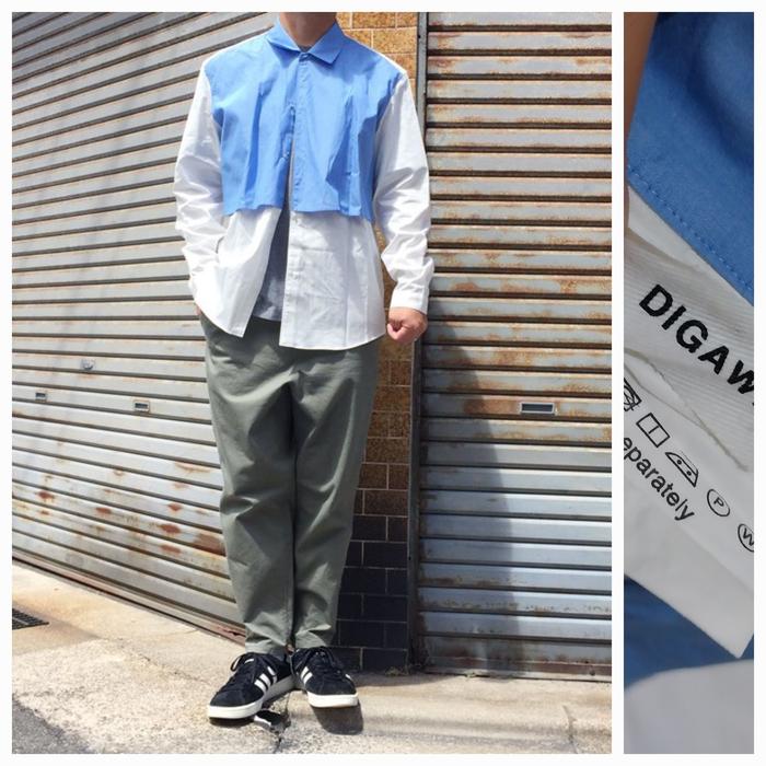 DIGAWEL layered shirt kemeja pria