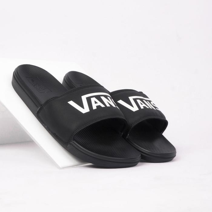 Sandal Vans Slide On Slipper Black White Original