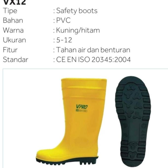 sepatu boot vpro vx12