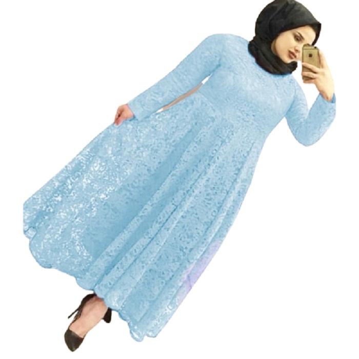 MAXI YUNI SUPER JUMBO XXXL BIRU MUDA [Gamis 0121] TAF Baju Gamis