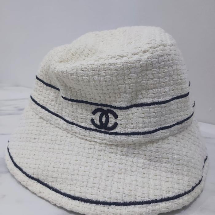 topi chanel bucket hat preloved