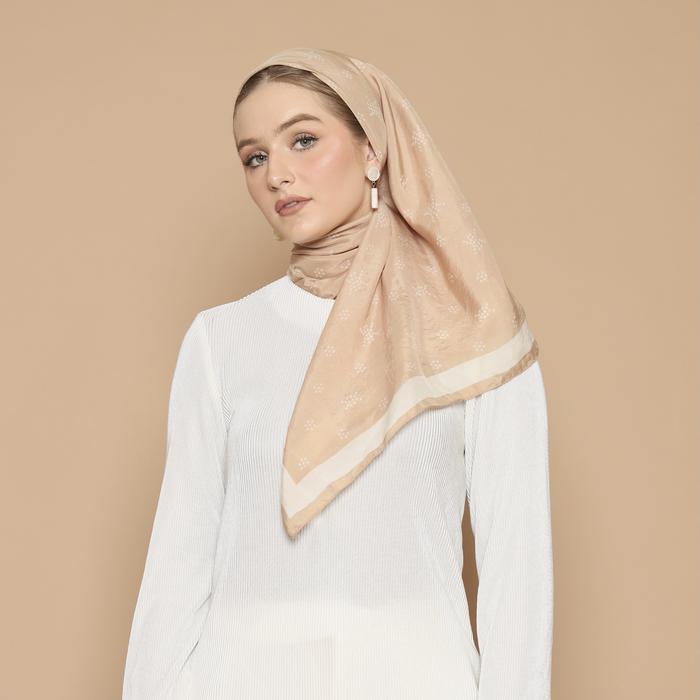 Khanaan - Scarf Monogram - Ivory