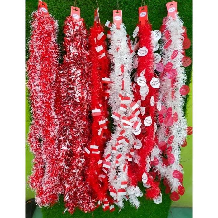 slinger rumbai merah putih HUT RI 17 AGUSTUS MOTIF RANDOM