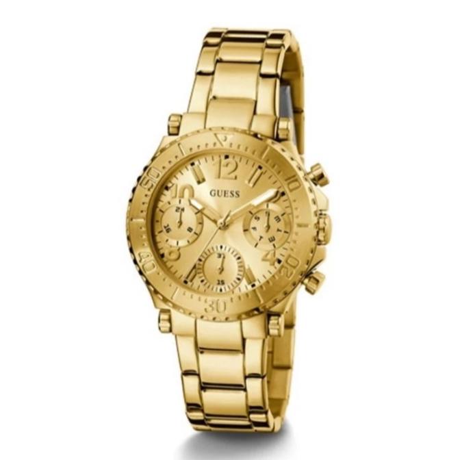 GUESS GW0465L1 Jam Tangan Analog Wanita Gold Original