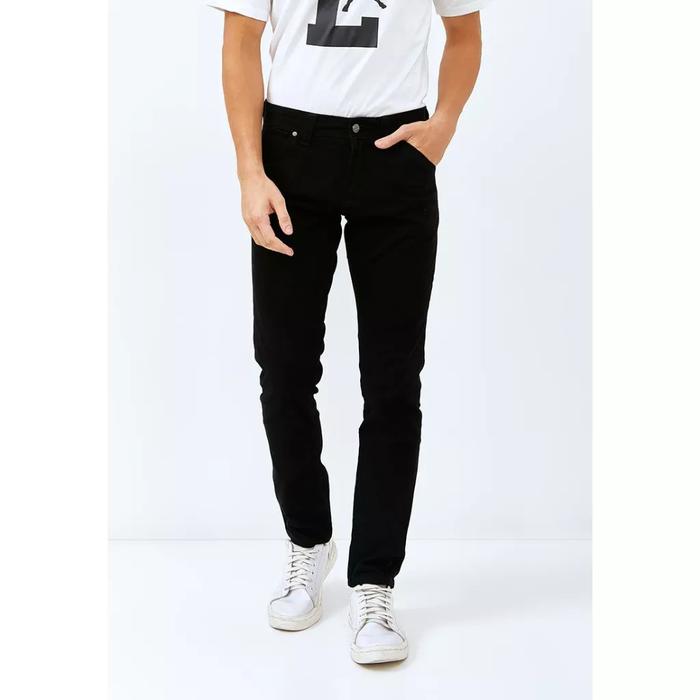 Celana Jeans Stretch Pria Original Lois SLS073 Hitam Panjang Slim Fit Nyaman