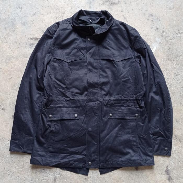 michel klein homme coated canvas parka jaket casual