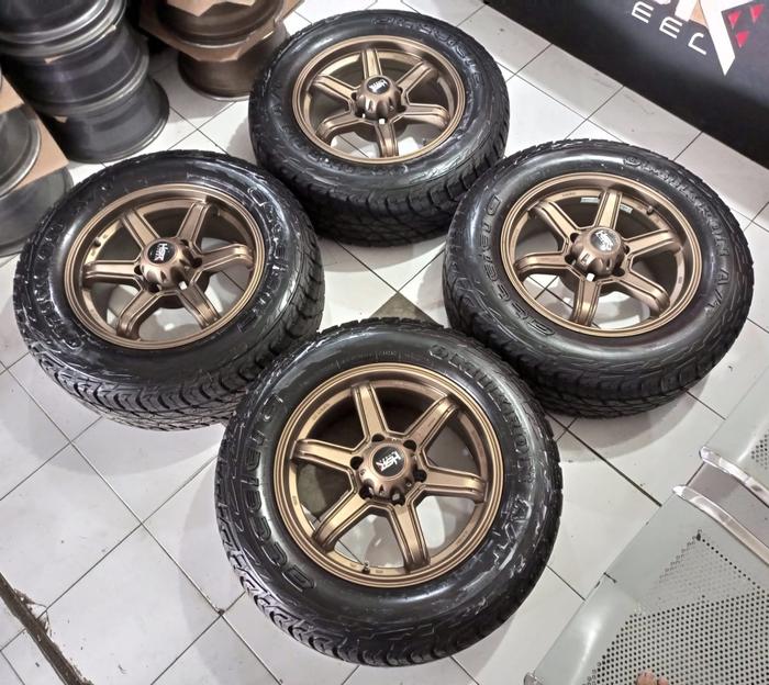VELG SEKEN MINAS R18X8 6X139 ET15 SANDY BRONZE + OMICRON A/T 265 60 18