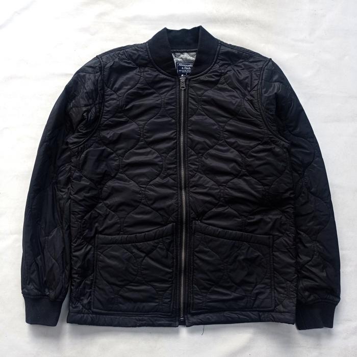 abercrombie & fitch casual quilted jaket bomber reversible barbour apc
