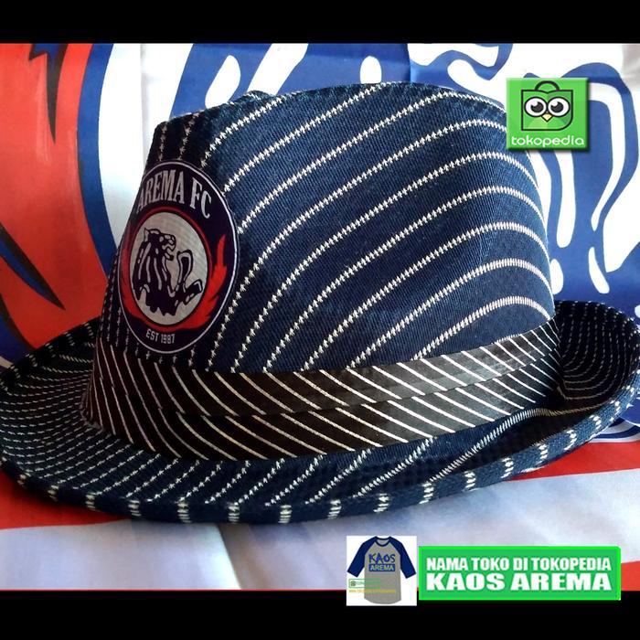 TOPI FEDORA AREMA - TOPI AREMA FEDORA - kaos arema