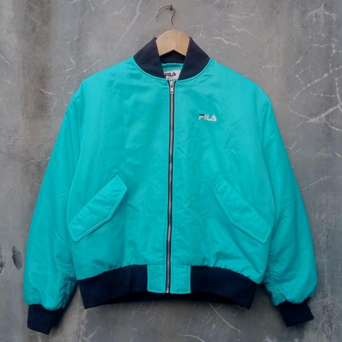jaket bomber fila big logo second LIKE NEW