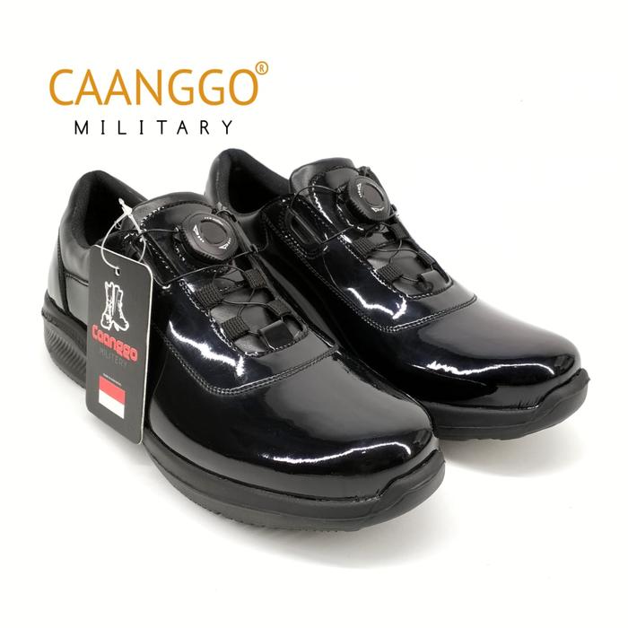 Sepatu pdh tali putar kilap original caanggo