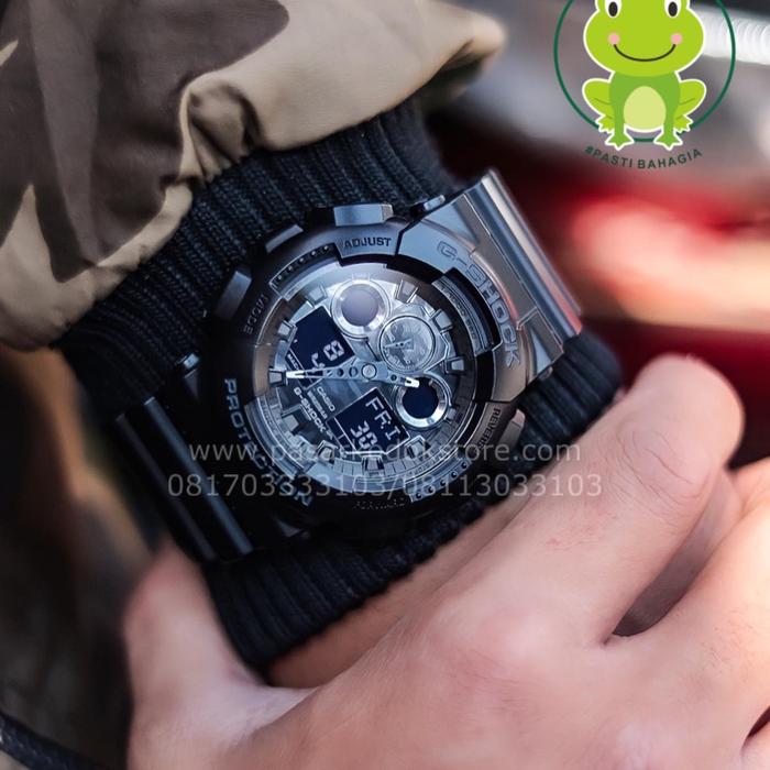 JAM TANGAN ORIGINAL G SHOCK GA-100CF-1A / GA100CF1A / GA 100CF 1A