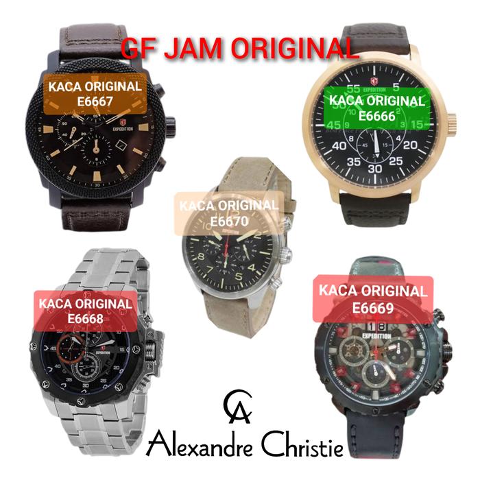 KACA ORIGINAL JAM TANGAN EXPEDITION EXP E6666 E6667 E6668 E6669 E6670 E6675 E6676 E6678 E6679