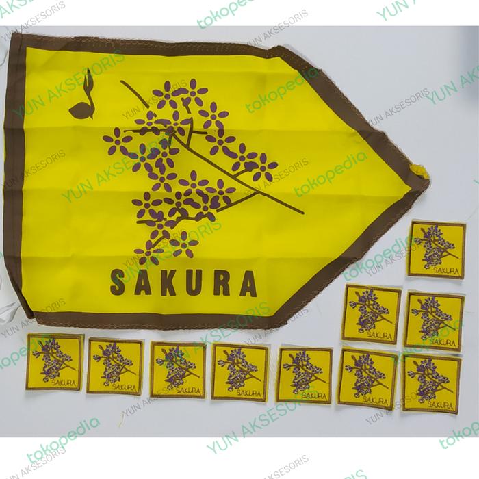 bet 1 set tanda regu pramuka sakura