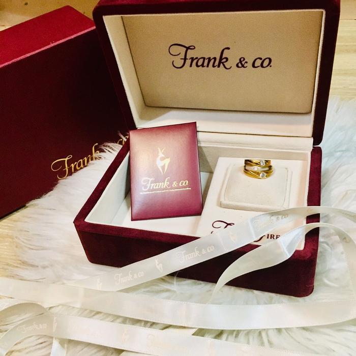 FRANK N CO WEDDING RING BOX ORI