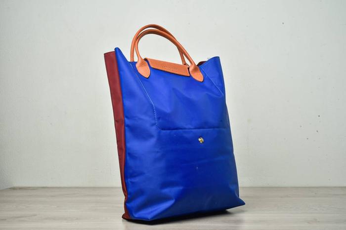 LE PLIAGE BI COLOR RE-PLAY TOTE MAROON/BLUE