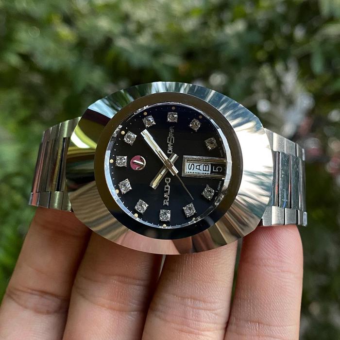 Rado Diastar Day Date Black & Diamond Dial Automatic 35mm