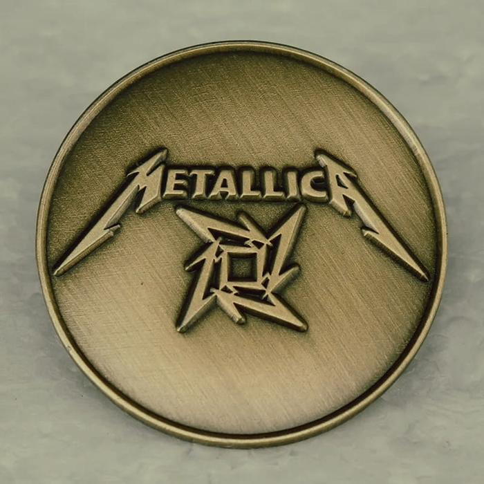 Bros Pin Enamel Metallica Music Band Rock Heavy Metal