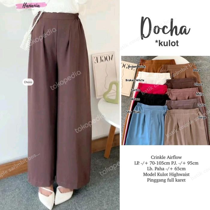 cargo pants wanita docha pants import murah amora pants kulot murah