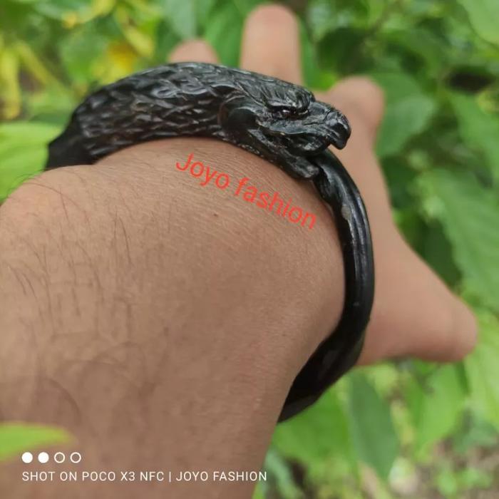 Gelang Akar Bahar Ukir Burung ELANG