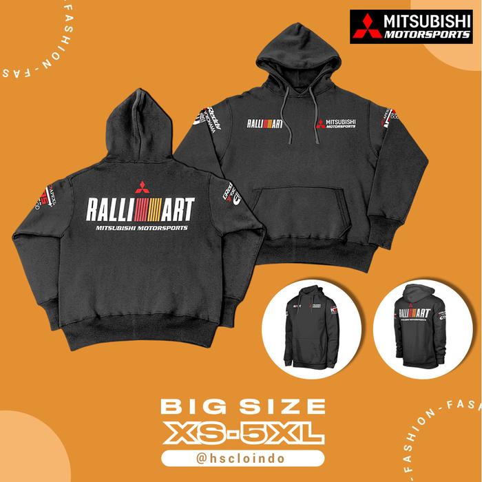 Jaket HOODIE Jumper Mitsubishi Motorsport Ralliart Offroad XS-5XL
