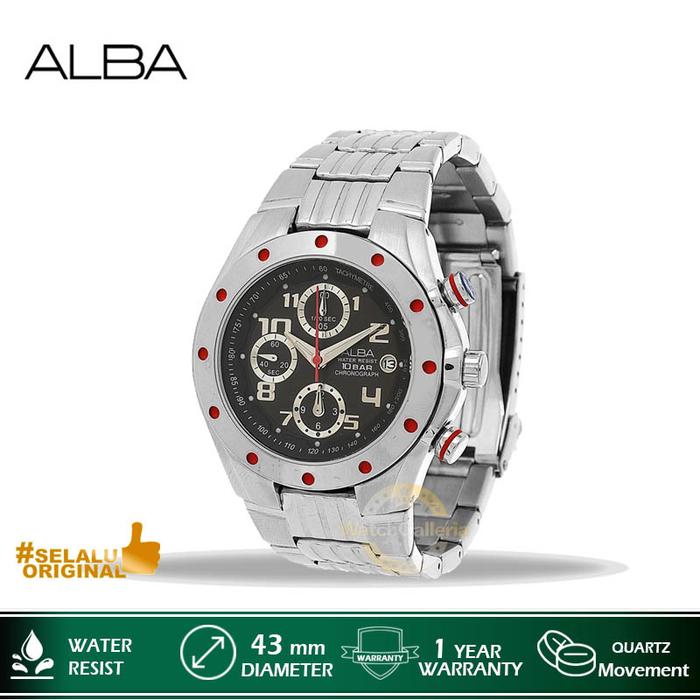 Jam Tangan Pria Alba AF8F51X1 AF8F51 Original Murah