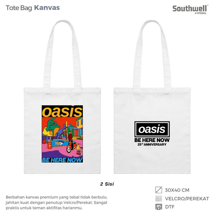 Tote bag Oasis Be Here Now