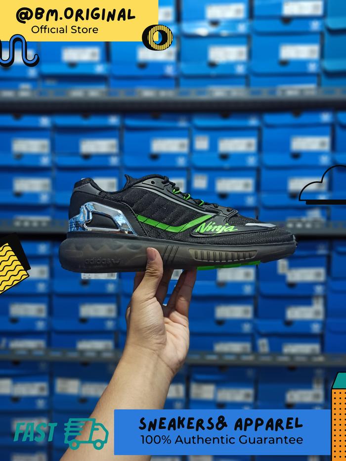 Adidas ZX 5K Boost x KAWASAKI Black Green Fresh ORIGINAL GW3359