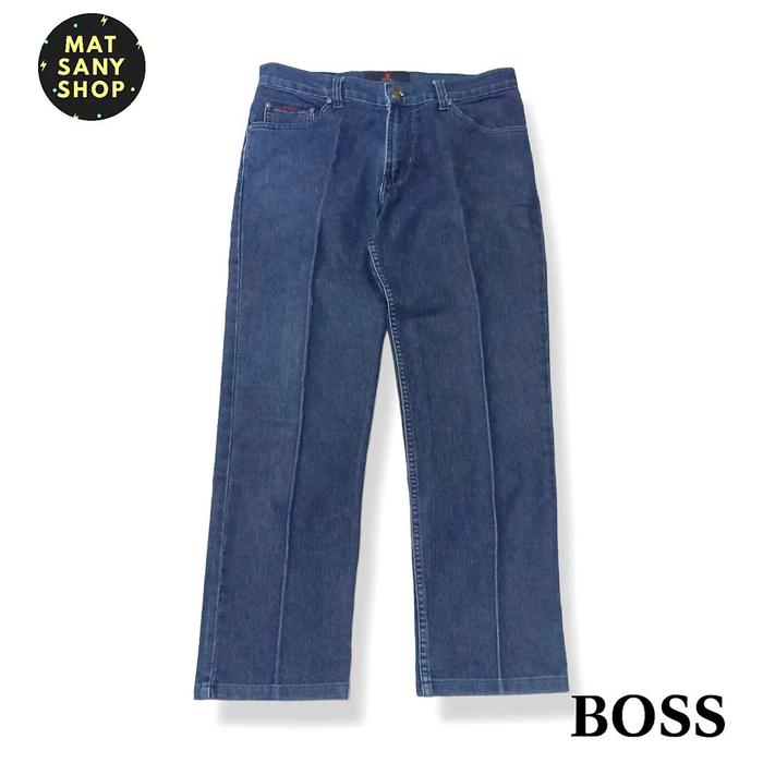 Celana Panjang Blue Jeans Denim Hj Hugo Boss Vintage Washed Jadul
