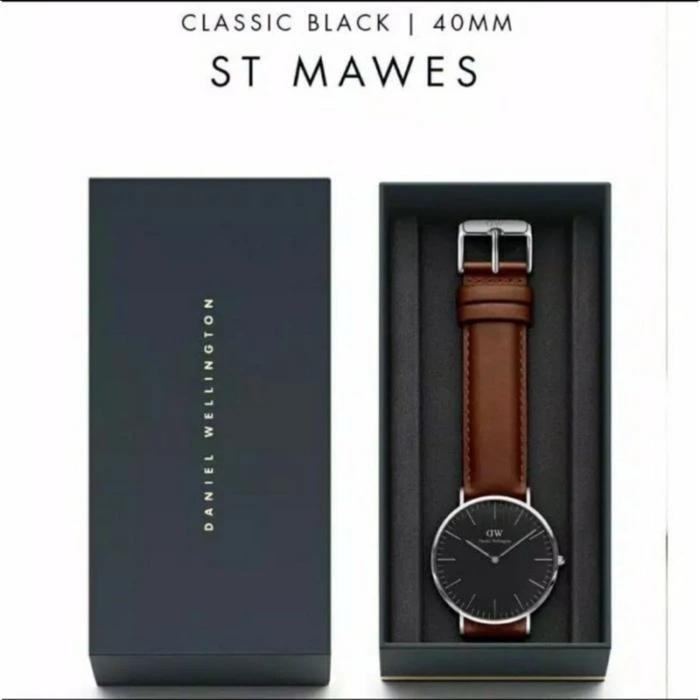 PREMIUM DW Daniel W Watch Jam Tangan Pria Wanita Strap Coklat Hitam