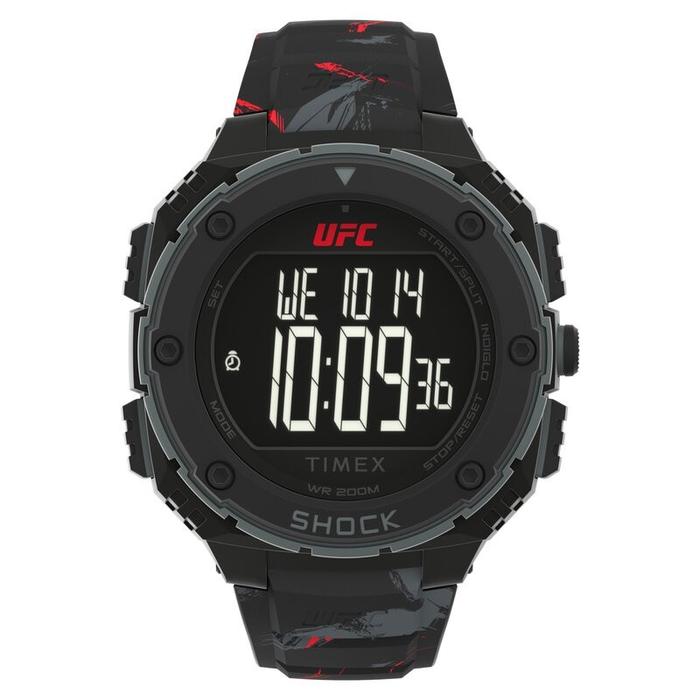 TIMEX TW2V85100 UFC Street Shock Jam Tangan Pria Digital Black Rubber