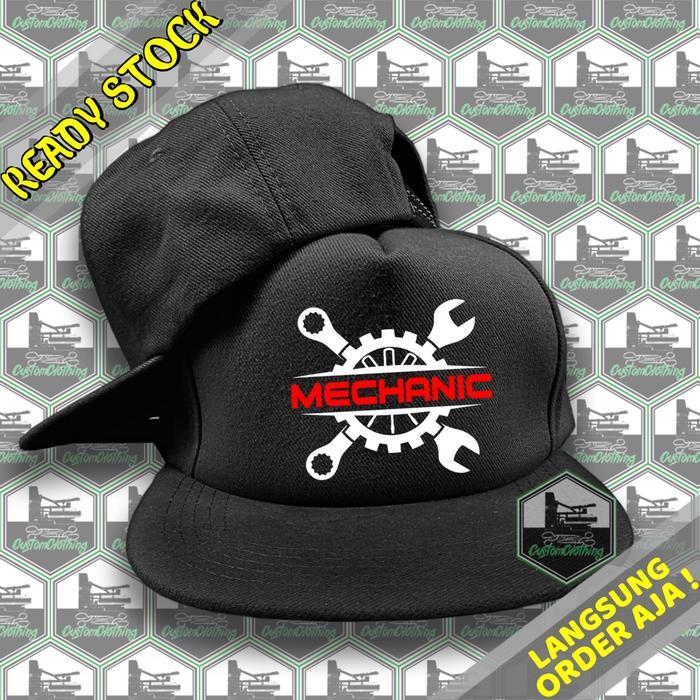 Topi Snapback Caps Mechanic Topi Baseball Caps Mechanic Topi Mechanic