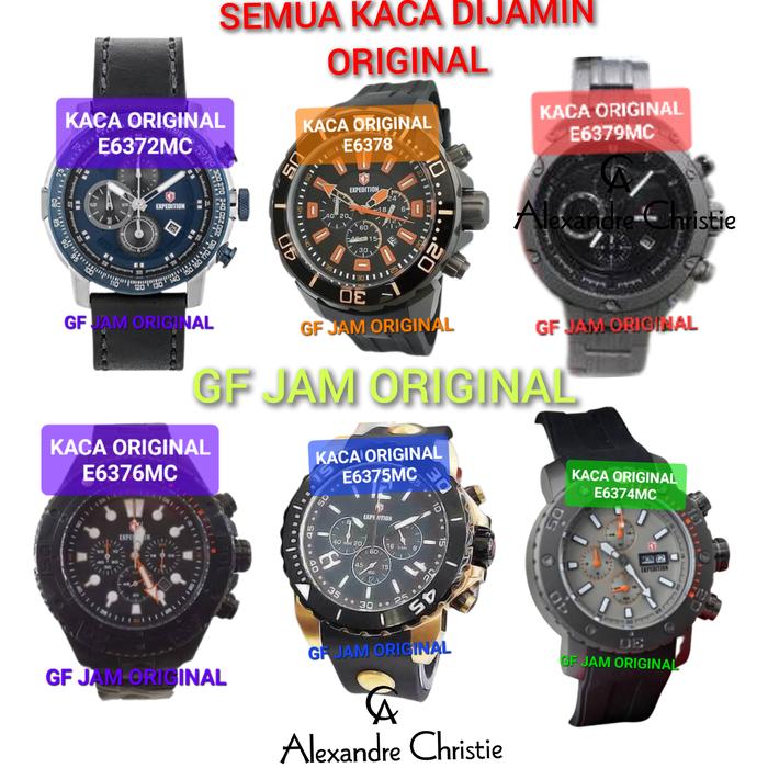 KACA ORIGINAL 100% JAM TANGAN EXPEDITION EXP E6367 E6372 E6374 E6375 E6376 E6378 E6722 WATCH GLASSES