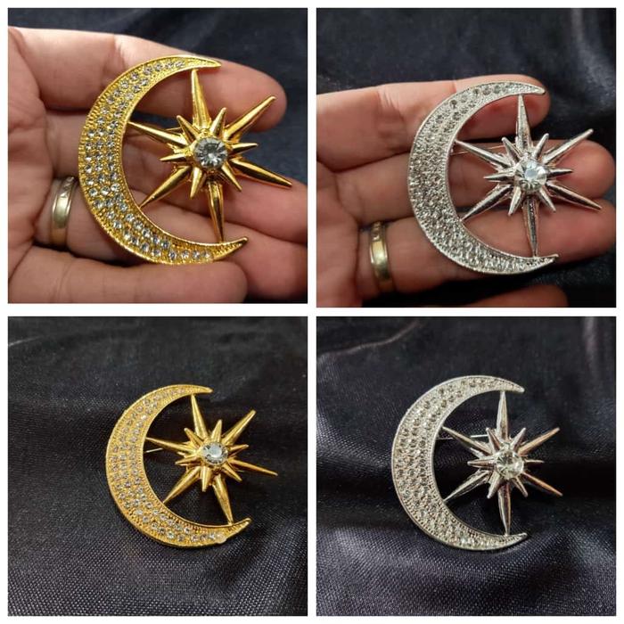 Bros Melayu bulan bintang, Bros peci melayu bulan bintang, pin melayu