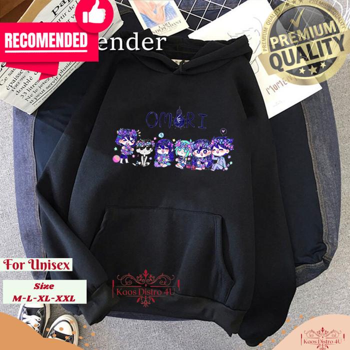 Hoodie Omori Omori  Kartun Anime Wanita Kawaii