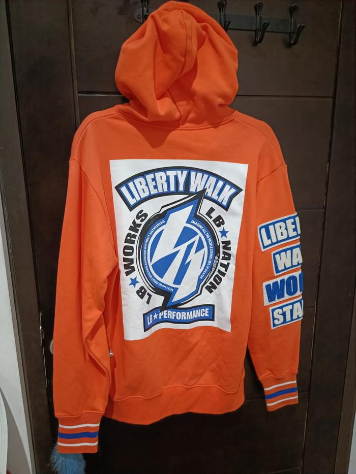 Liberty Walk Works Stance Hoodie LBWK Orange Limited Edition Japan
