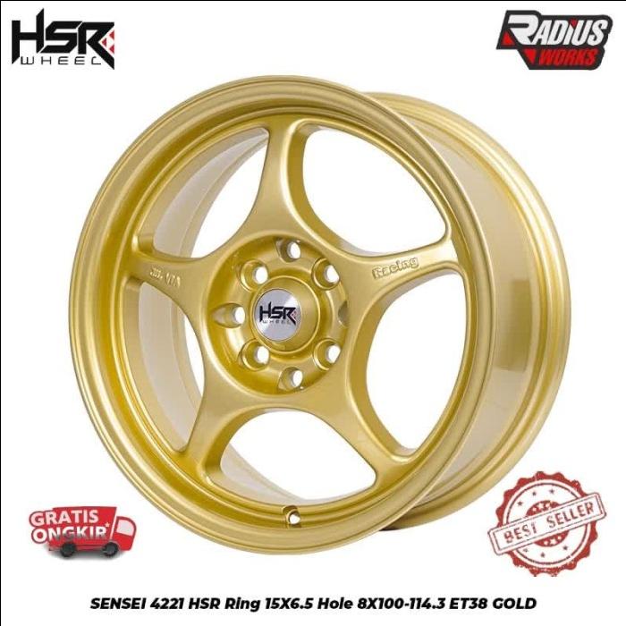 Velg Mobil Hsr Wheel Tipe SENSEI R15 Replika Enkei Tulang Brio Mazda2