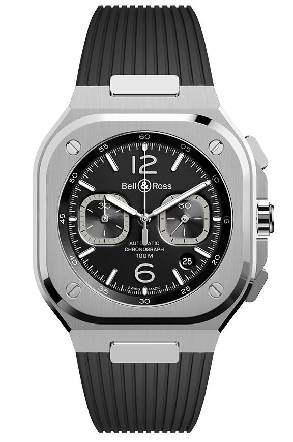 BELLROSS BR 05 CHRONO BLACK STEEL 42 MM