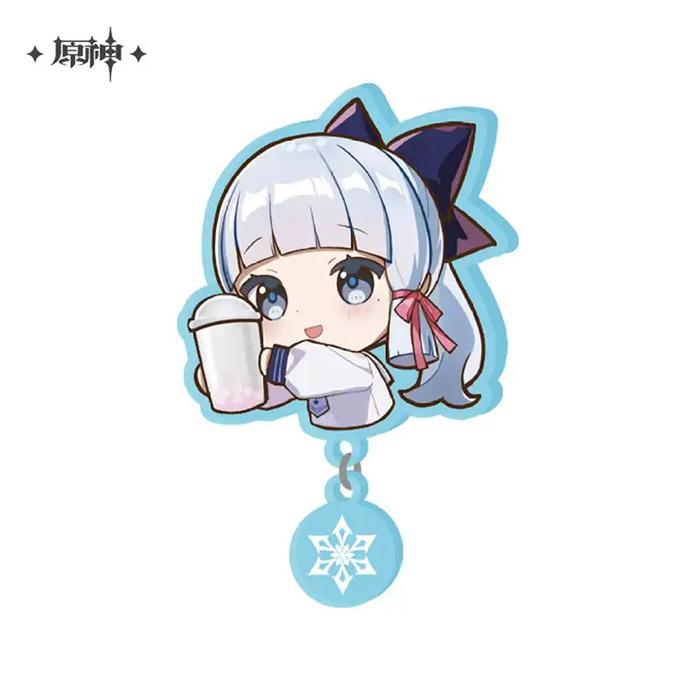 Ayaka - Genshin Impact HeyTea Theme Badge - Official Merchandise