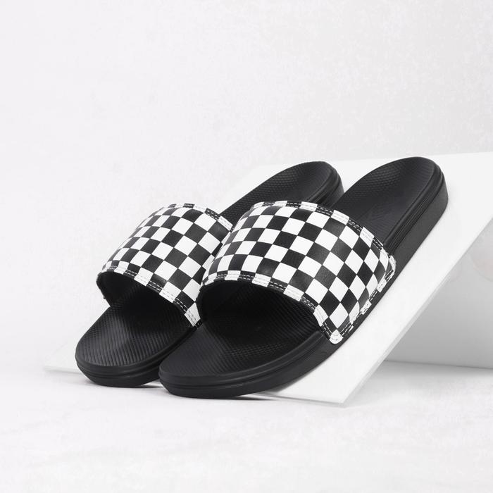 Vans Slide On Slipper Checkerboard Black Black Original
