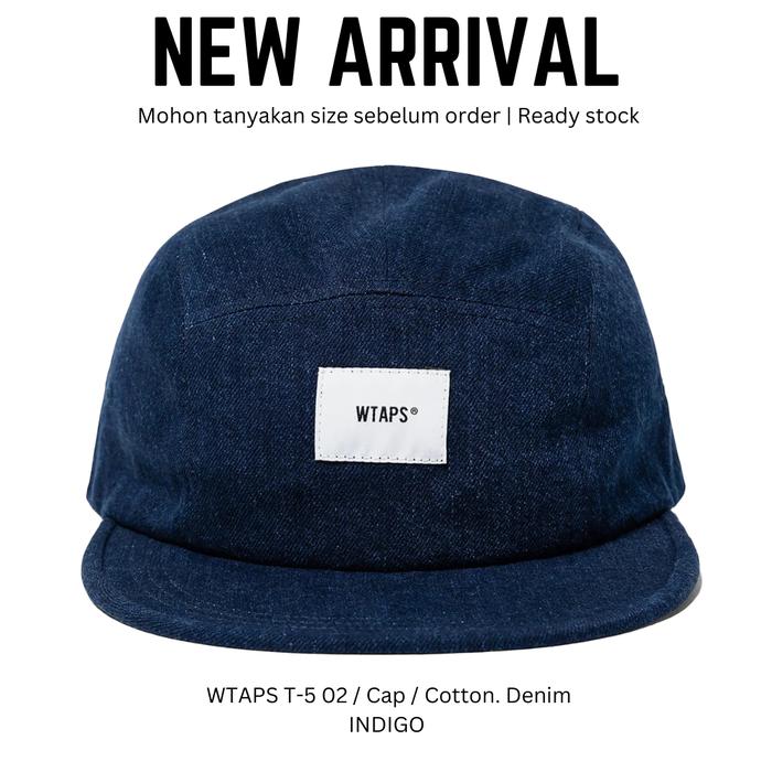 WTAPS T-5 02 / CAP / COTTON. DENIM TOPI PRIA & WANITA UNISEX