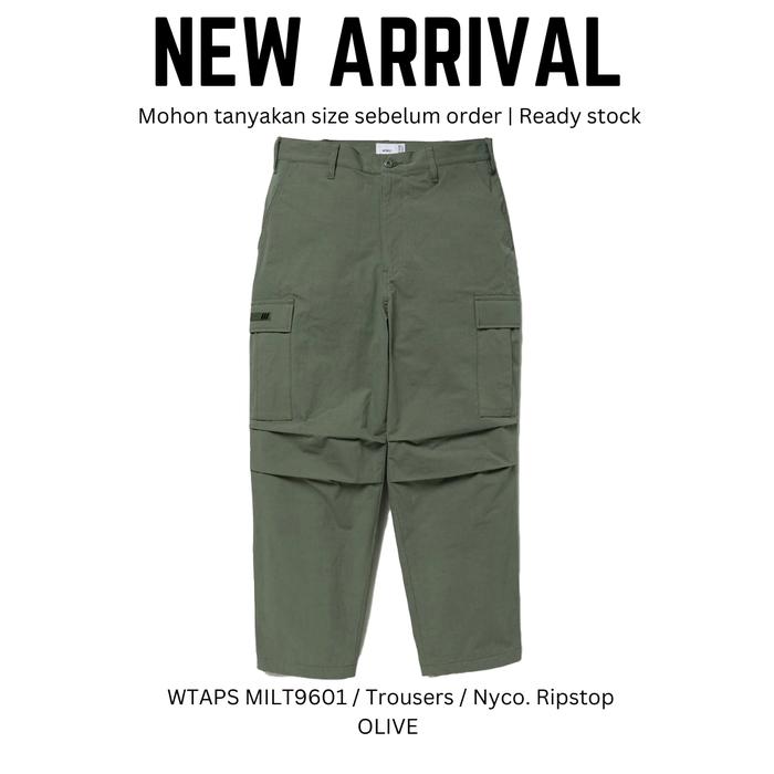 WTAPS MILT9601 / TROUSERS / NYCO. RIPSTOP CELANA CARGO PRIA & WANITA