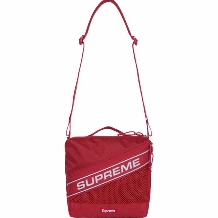 SUPREME SHOULDER BAG FW23 RED TAS SELEMPANG MERAH ORI AUTHENTIC